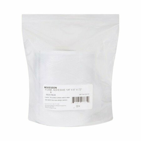 MCKESSON White Poly Foam Adhesive Orthopedic Roll, 6 x 72 Inch, 20PK 9237